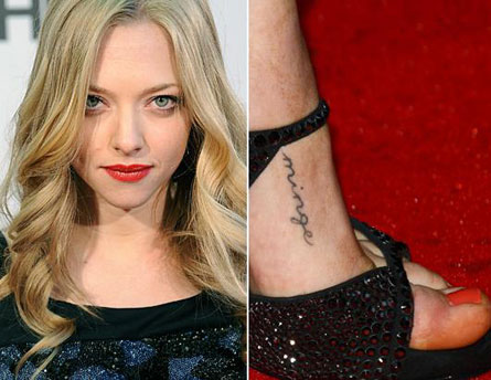 amanda seyfried tattoo. -Amanda Seyfried has #39;minge#39;